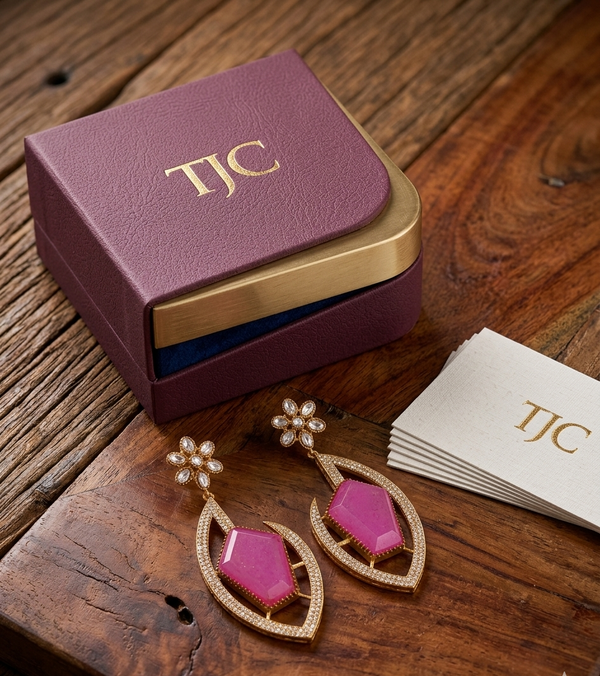 Premium Quality | Gold Plated | Long Tops Earrings | Dublet Stone |