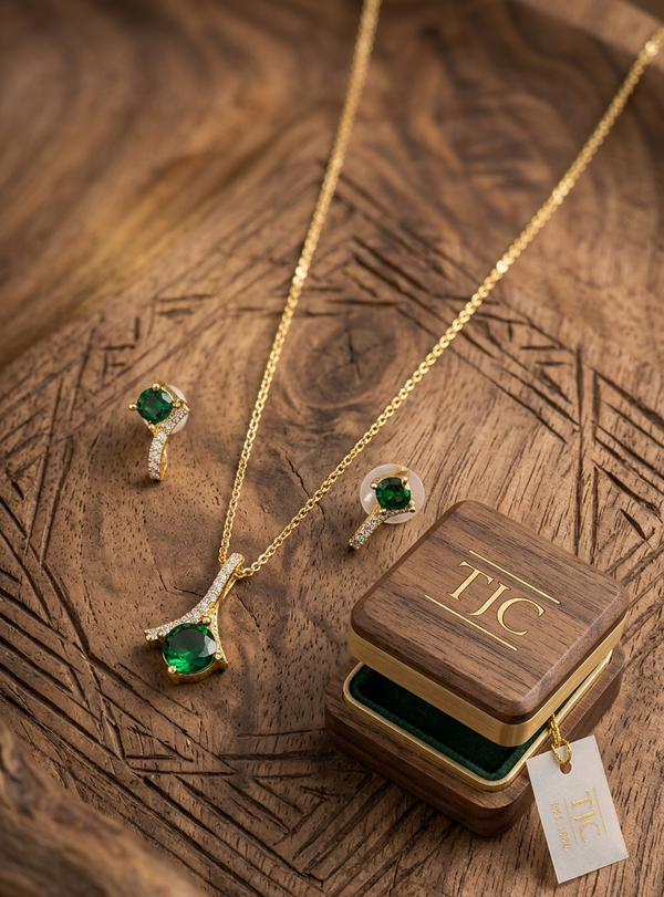 Premium Quality | Monalisa Glass | Anti-Tarnish Chain Pendant |