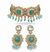 Monalisa Mint Green | American Diamond Choker Necklace Set with Earrings | Elegant Jewelry |