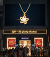 Anti - Tarnish Star Flower Shape Premium Chain Pendant with CZ Accents& Charm Anti -Tarnish Jewelry