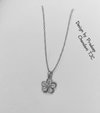 Anti - Tarnish Gold Plated Daisy Flower Premium Quality Chain Pendantwith CZ Stones