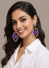 Premium Quality | Gold Plated | Long Tops Earrings | Dublet Stone |