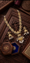 Monalisa Glass | Rani Har | Necklace Set with Earrings | Gold Plated