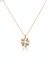Anti - TarnishPinwheel Flower Shape Premium Chain Pendant with CZ Accents & Statement / Designer Anti- Tarnish Chain Pendant