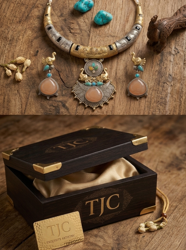 Premium Quality | Dual Tone | Hasli Choker Set |