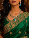 Premium Quality | Doublet Stone | Moissanite Detailing | Choker Sets | Sky Blue Color |