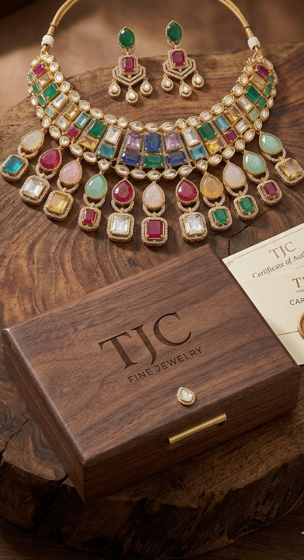 Premium Quality | Precious Inspired ColorStone | Necklace Set | Multi Color |
