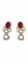 Premium Quality | Polki | Ruby Inspired | AD Detailing | Handmade Earrings |
