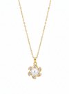 Bloom Design Anti - Tarnish Premium Classic White Pearl Chain Pendant in Gold Plated