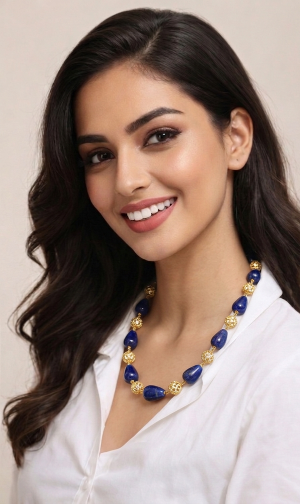 Premium Quality | Sapphire Inspired | Handmade Mala Set |