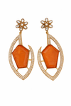 Premium Quality | Gold Plated | Long Tops Earrings | Dublet Stone |