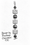 Premium Quality | Handmade | Natural Black Onyx & Larimar Stone Bracelet |