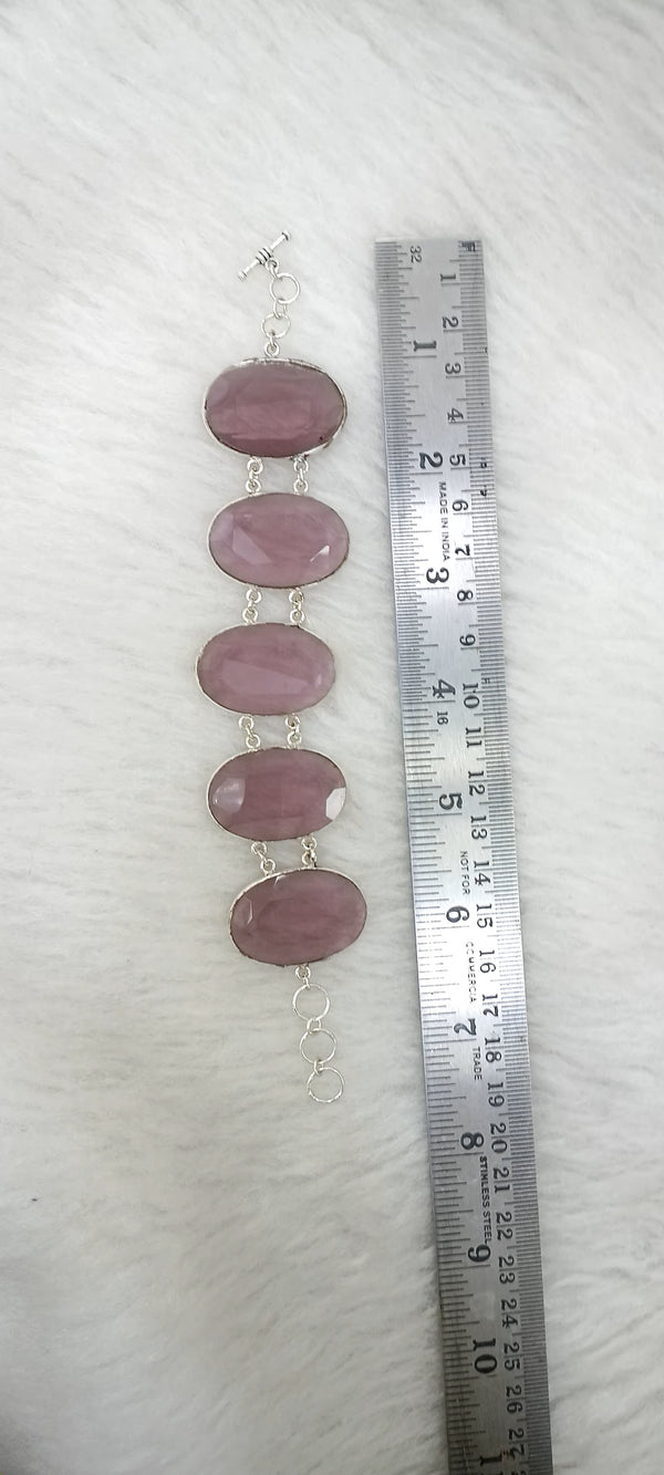 Premium Quality | Natural Amethyst Stone Bracelet | Handmade Bracelet |