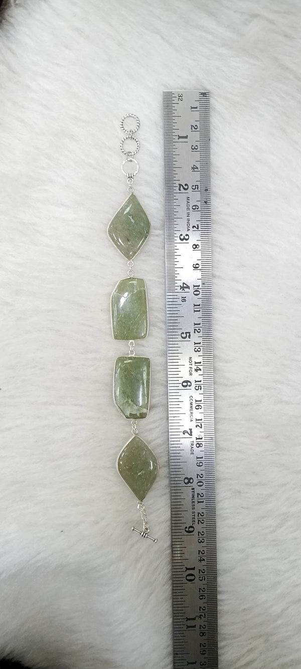 Premium Quality | Green Zebra Jasper | Stone Bracelet |