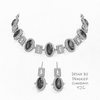 Premium Quality | Indian Monalisa & Polki | Bridal Necklace with earrings | Gold Matte Finish |