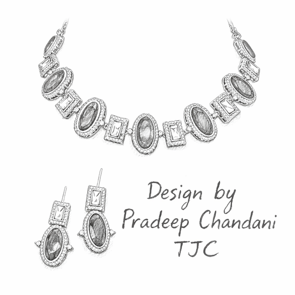 Premium Quality | Indian Monalisa & Polki | Bridal Necklace with earrings | Gold Matte Finish |