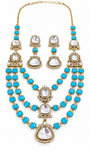 Premium Quality | Doublet Stone | Necklace Set with Earrings |